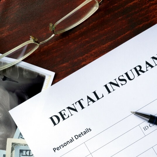 Dental insurance paperwork