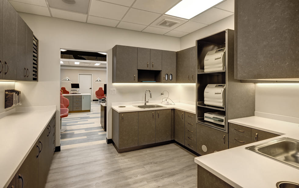 Pediatric dentistry exam room