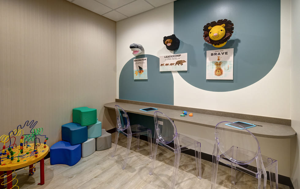 Pediatric dentistry exam room